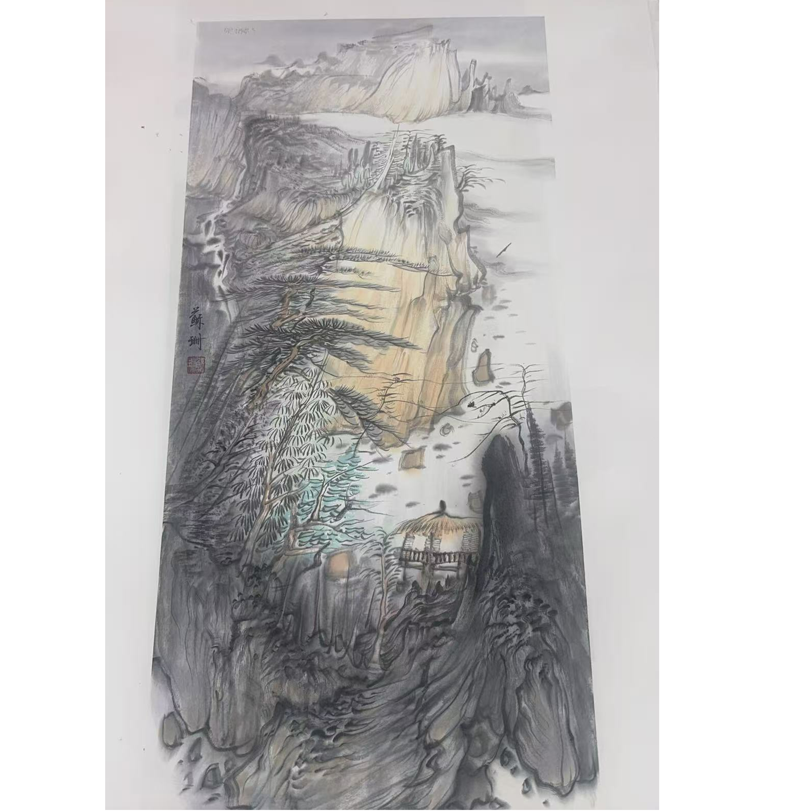 橱窗展示/文峰美术/苏珊/宣纸国画/带证书