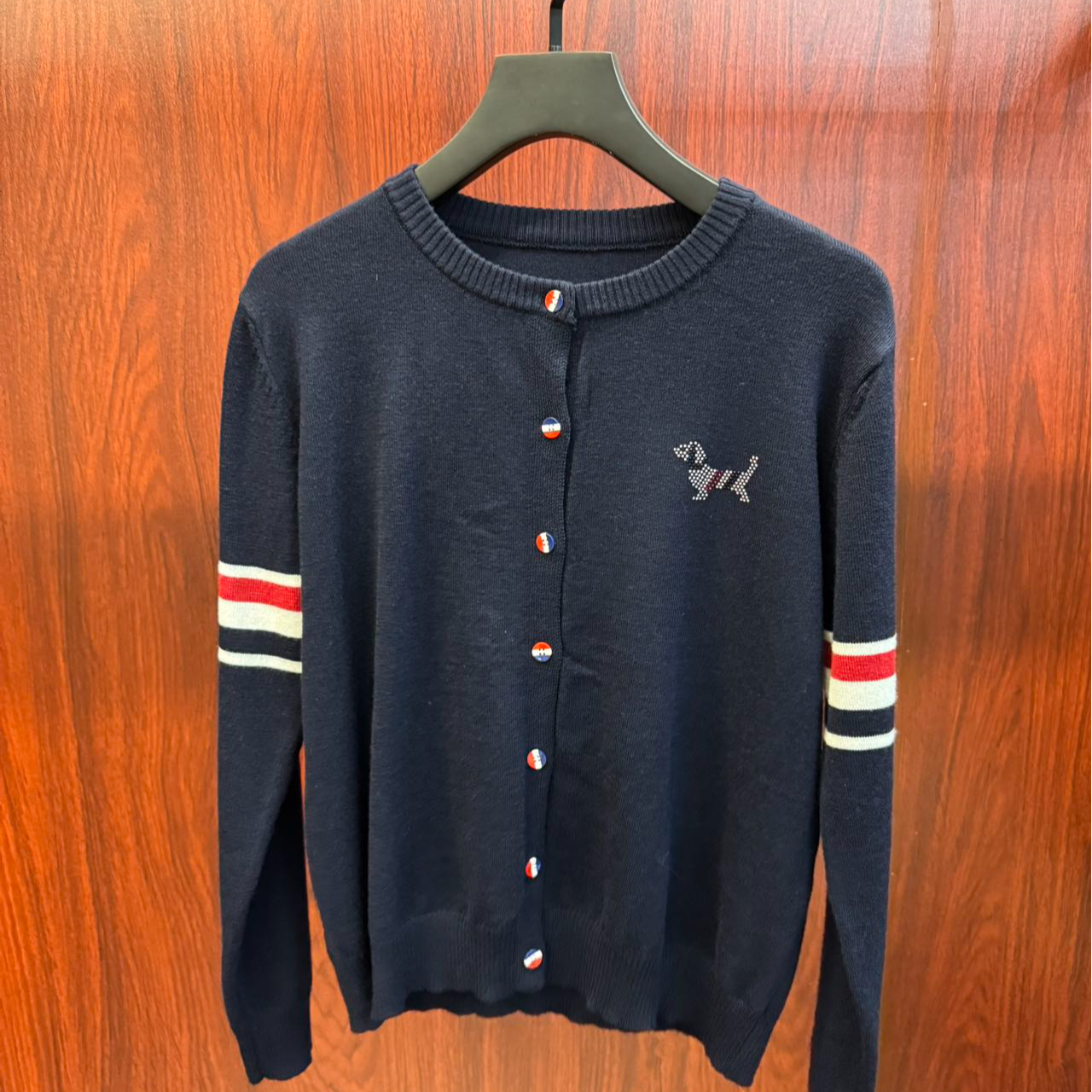 针织衫百搭毛针织衫黑色长袖秋季常规款毛衣烫钻圆领