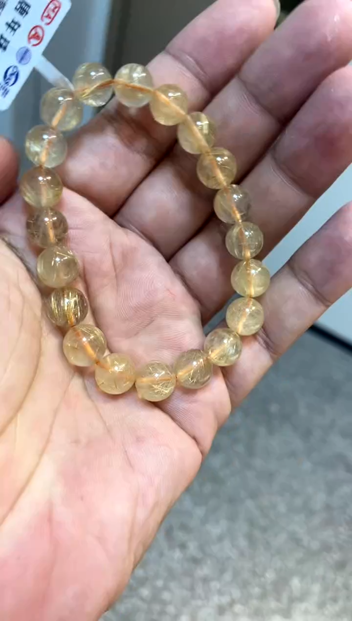 【闪购商品】水晶509-未镶嵌金发8mm+