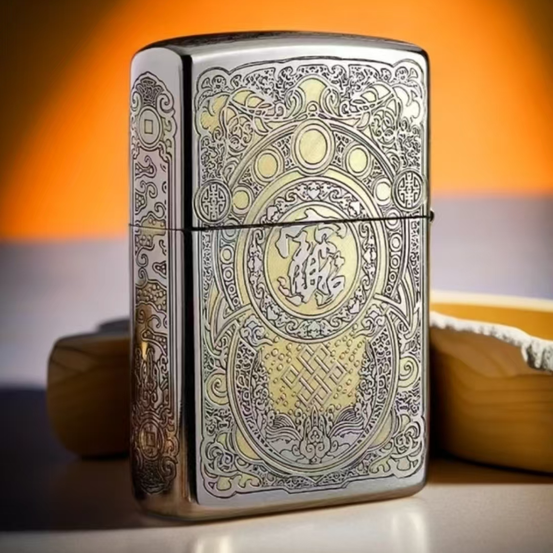 五面招财貔貅精雕防风打火机