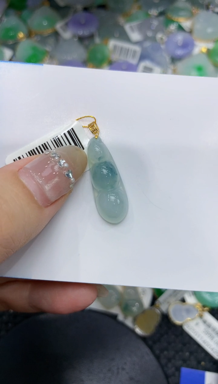 【闪购商品】翡翠颈饰18K金镶嵌222222222