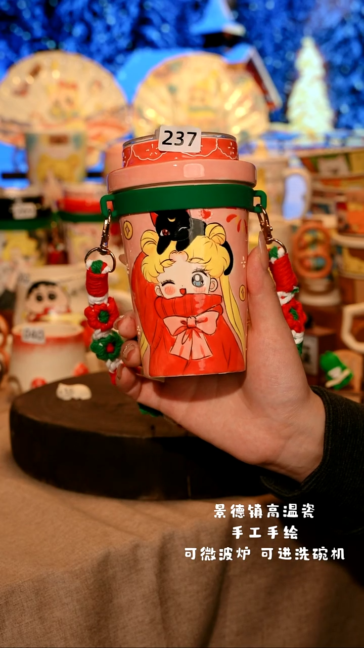 陶瓷237景德镇原创设计师款高温陶瓷手工手绘餐具碗盘子