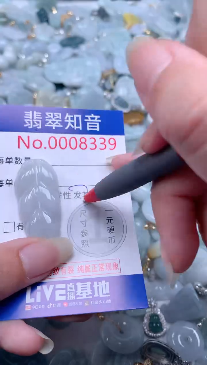 翡翠未镶嵌吊坠(不含链)8339