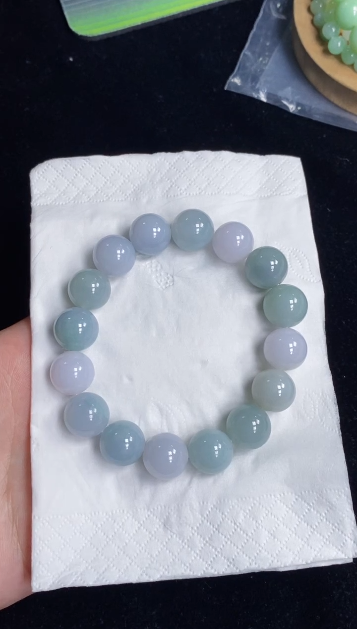 未镶嵌手串翡翠134号链接天然缅甸翡翠A货一物一证