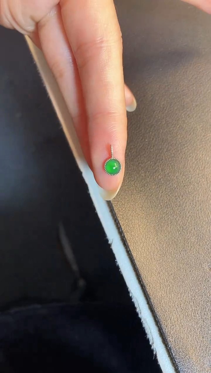 吊坠(不含链)银S925镶嵌翡翠1