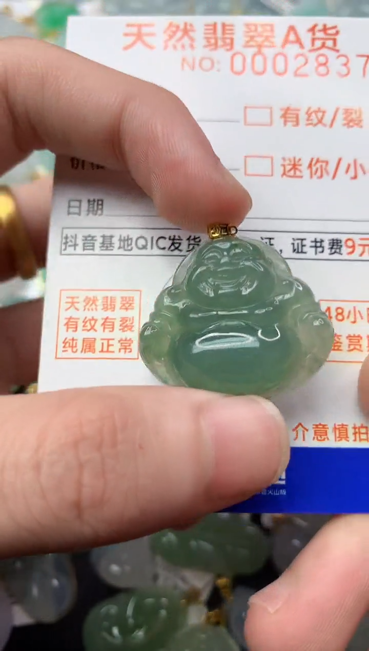 【闪购商品】翡翠颈饰18K金镶嵌5............