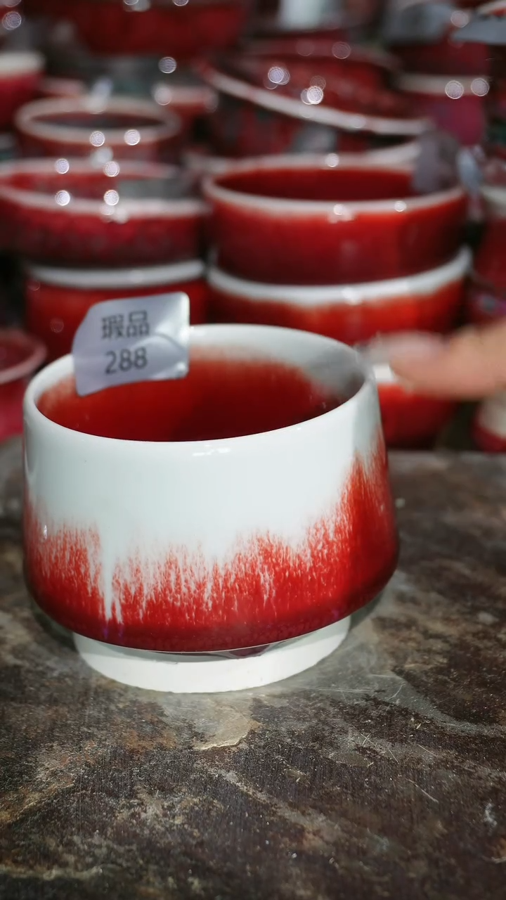 摆件陶精品窑变钧瓷茶器