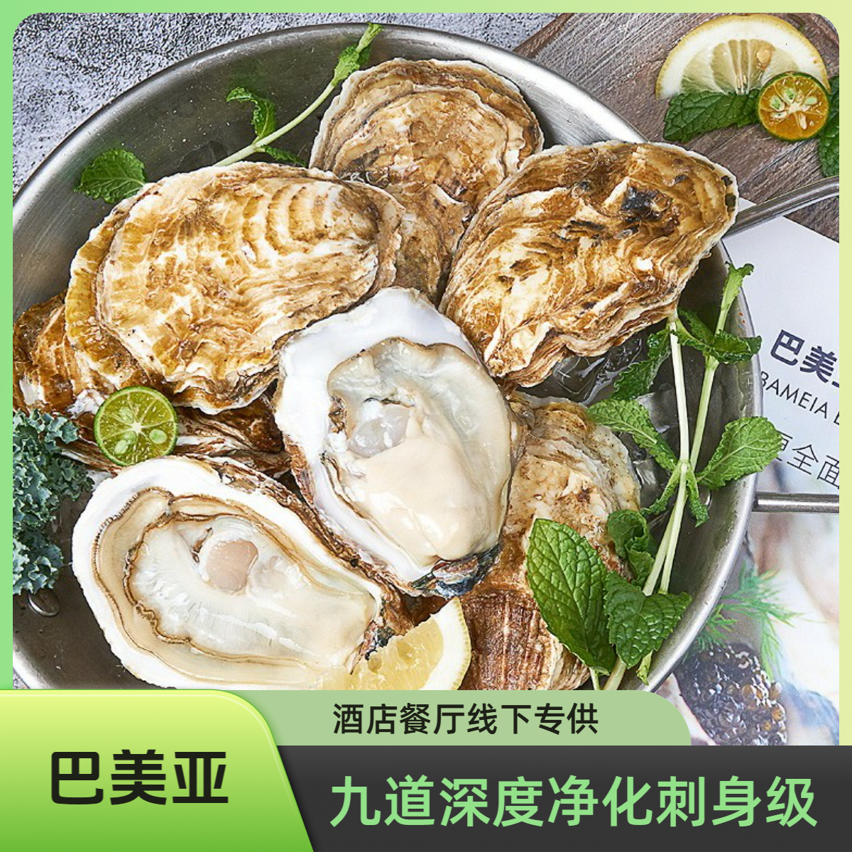 bameia/巴美亚12粒.赤美刺身级生蚝N1.木盒装.1500G起