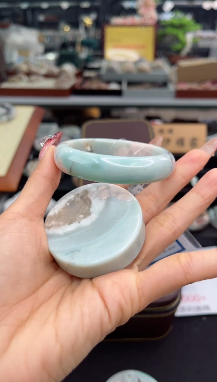 【闪购商品】石英质玉手镯未镶嵌53圈口（赠品镯心）S921099