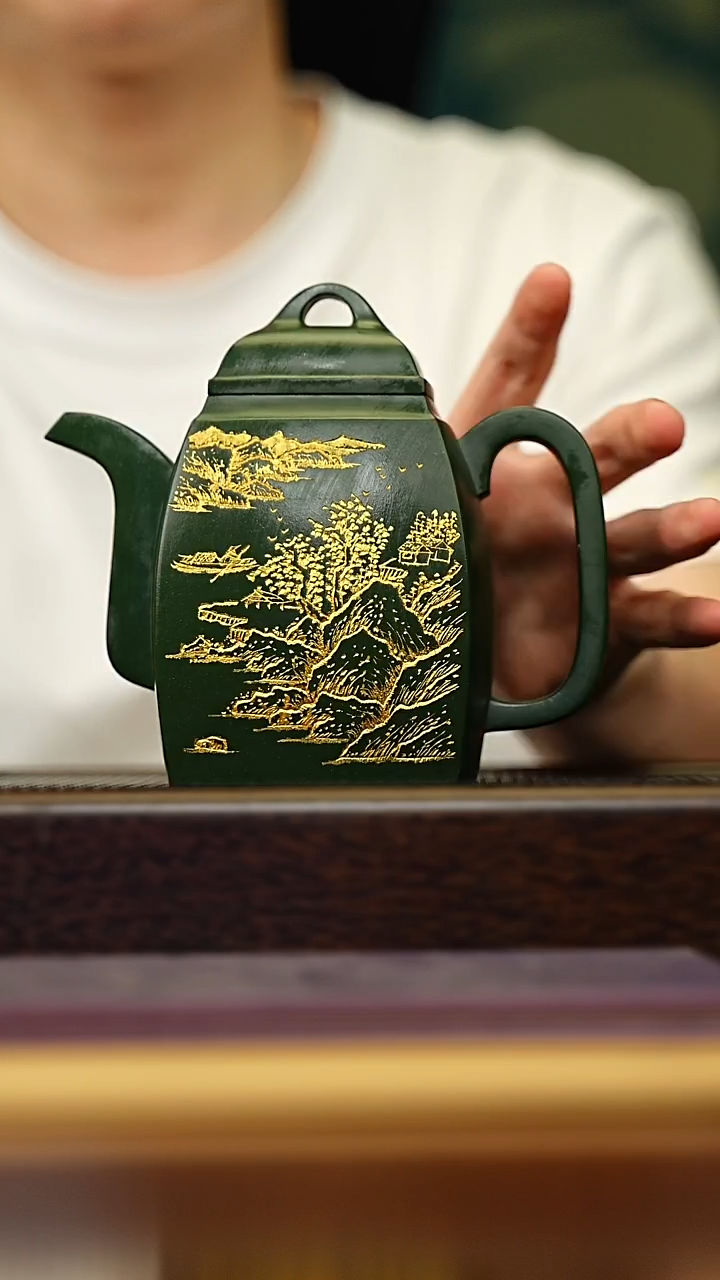 茶壶紫砂宜兴原矿 手工 紫砂壶容量350CC