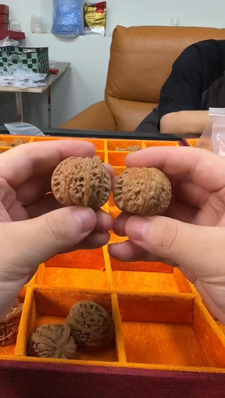 文玩核桃把件96 磨盘
