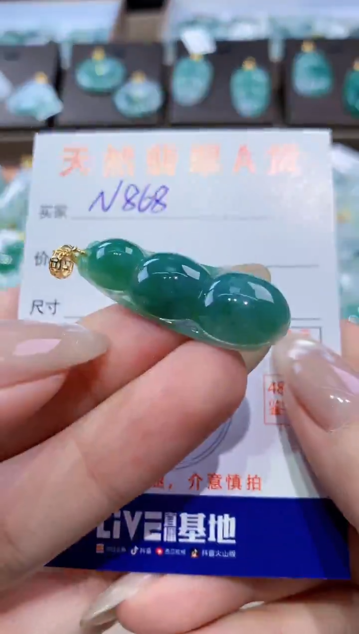 颈饰未镶嵌翡翠天然缅甸翡翠A货挂件 