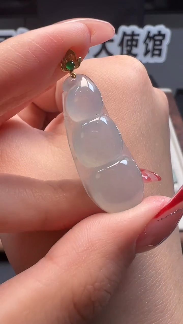 吊坠(不含链)18K金镶嵌翡翠缅甸珠宝严选