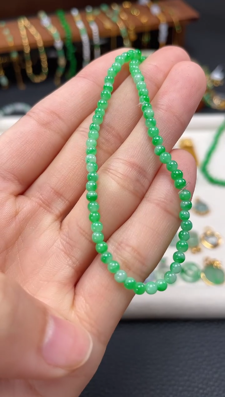 【闪购商品】翡翠套链未镶嵌一个  JK271