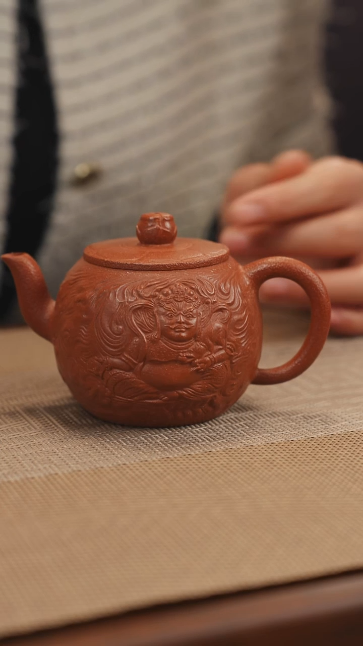 原矿红降坡黄爷爷紫砂壶17