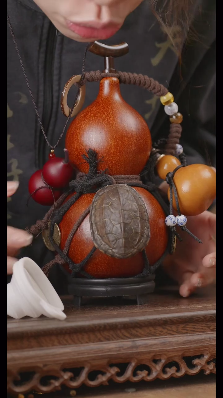 【闪购商品】17号精品天然大漆工艺防渗内胆酒葫芦~