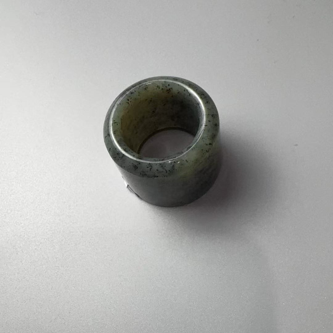 和田玉青花扳指6666