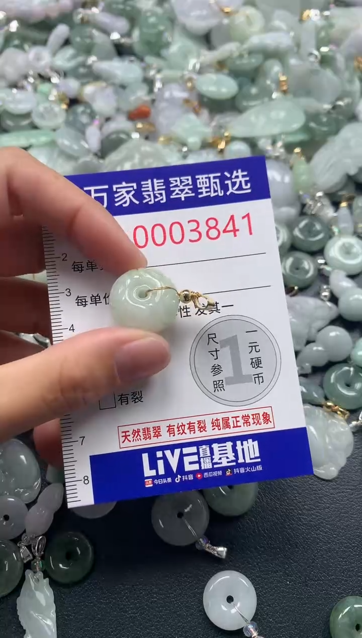 吊坠(不含链)未镶嵌翡翠3841