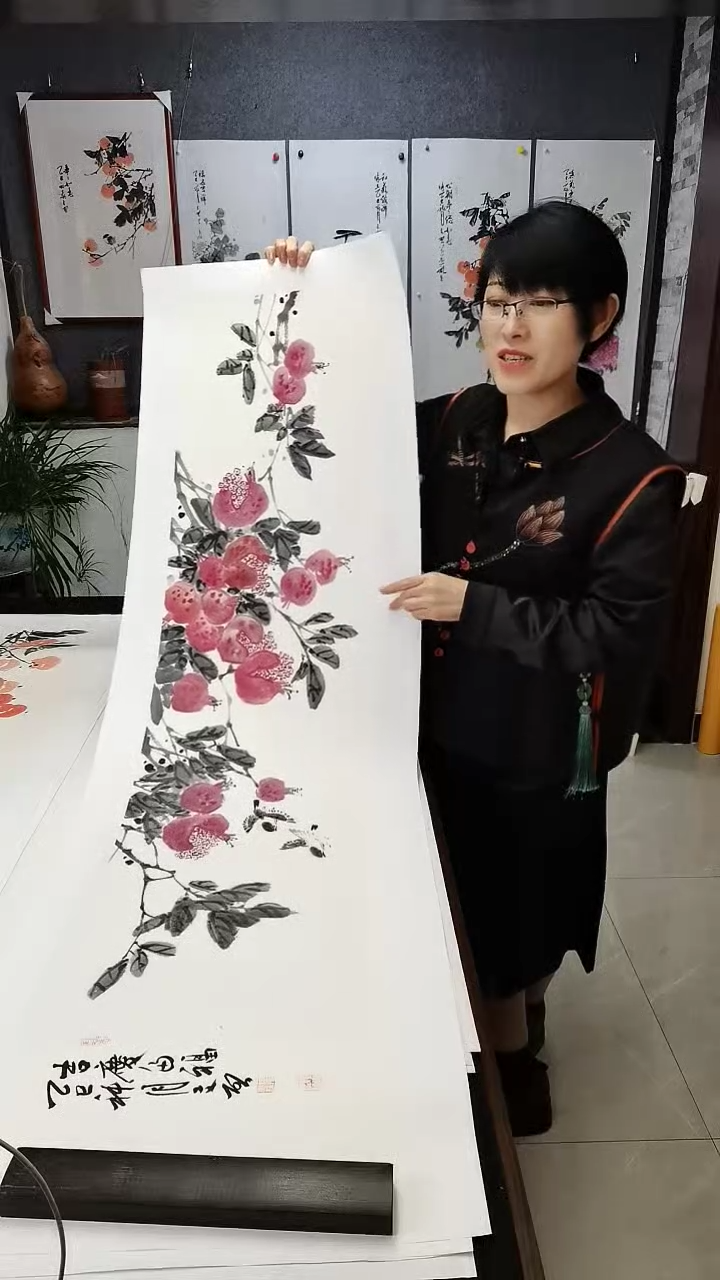 吉庆多福138*35cm