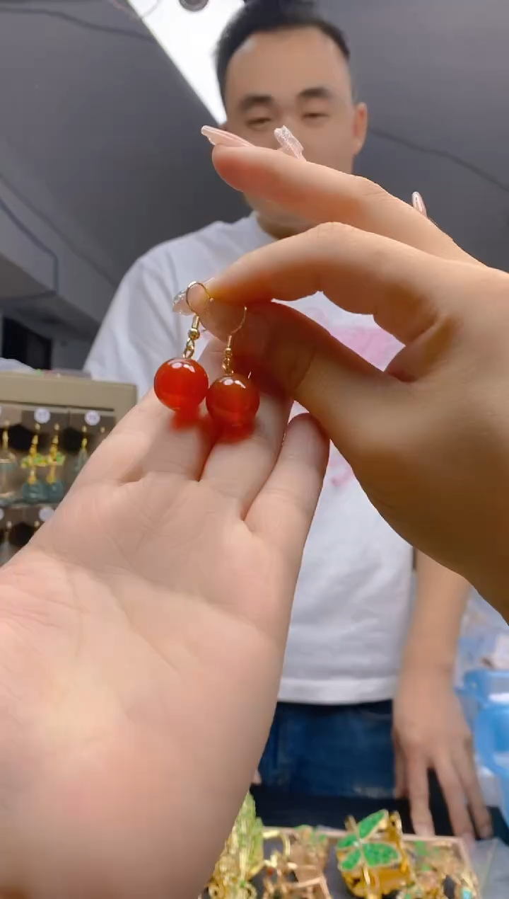 【闪购商品】玛瑙/玉髓耳饰合金5玛瑙耳饰