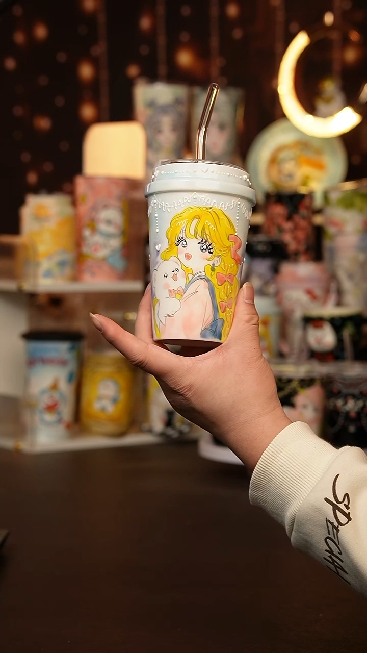 (玉泥）景德镇手工手绘文创陶瓷杯