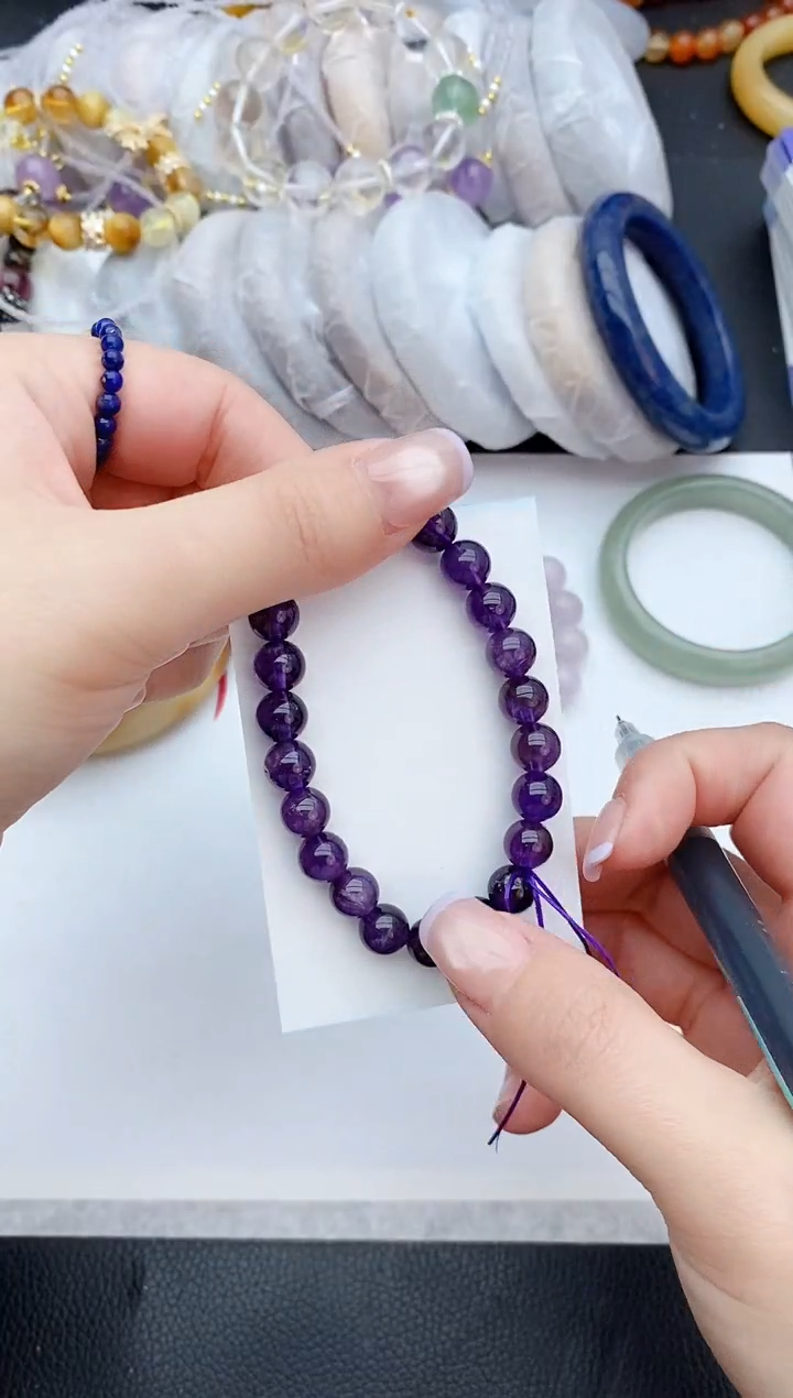 石英质玉未镶嵌手镯144+