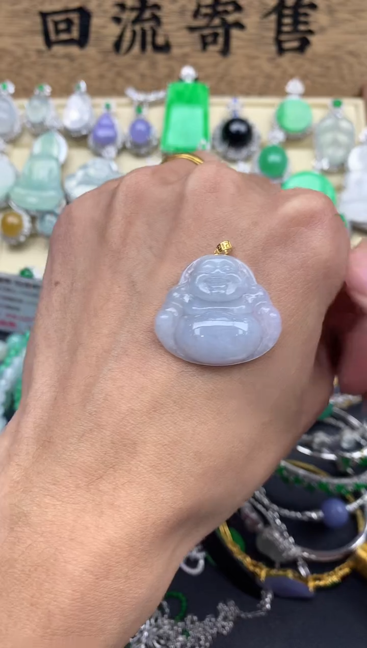 【闪购商品】翡翠颈饰18K金镶嵌275--中国好珍宝