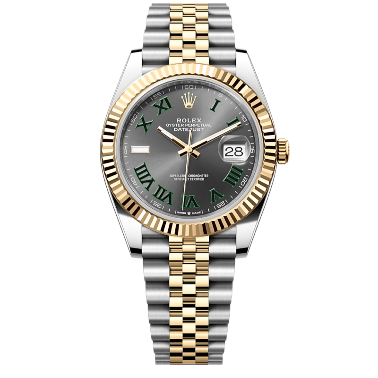 99新 Rolex/劳力士 日志型126333-0020 间金材质 41表径 24年全套