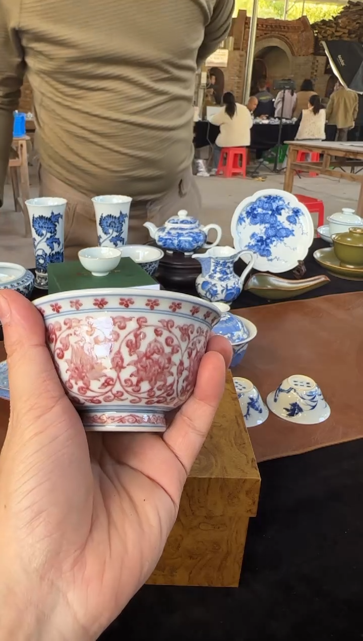 大****迹双板桥柴窑双板桥柴窑釉里红福利