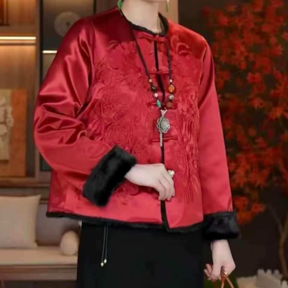 品优冬款新中式新款高端气质新中式外套2025C5035-音译