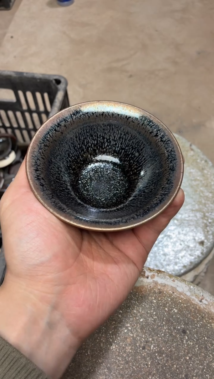 茶盏真柴烧建盏换点柴火