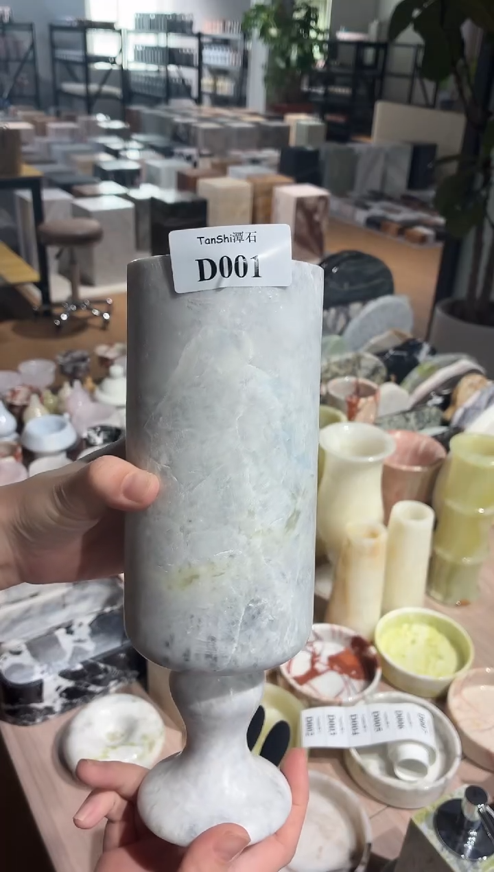 石材L001芬迪蓝法式花瓶