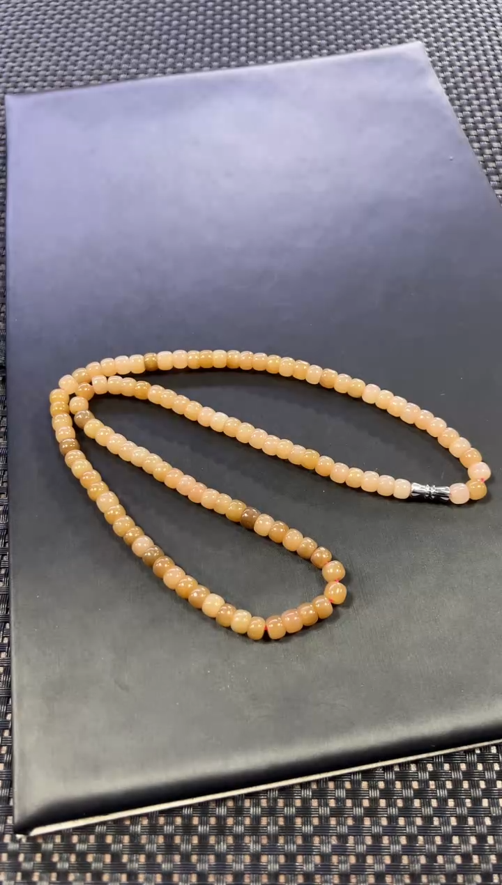 和田玉未镶嵌项链约6mm+ （多样性发一件）0669