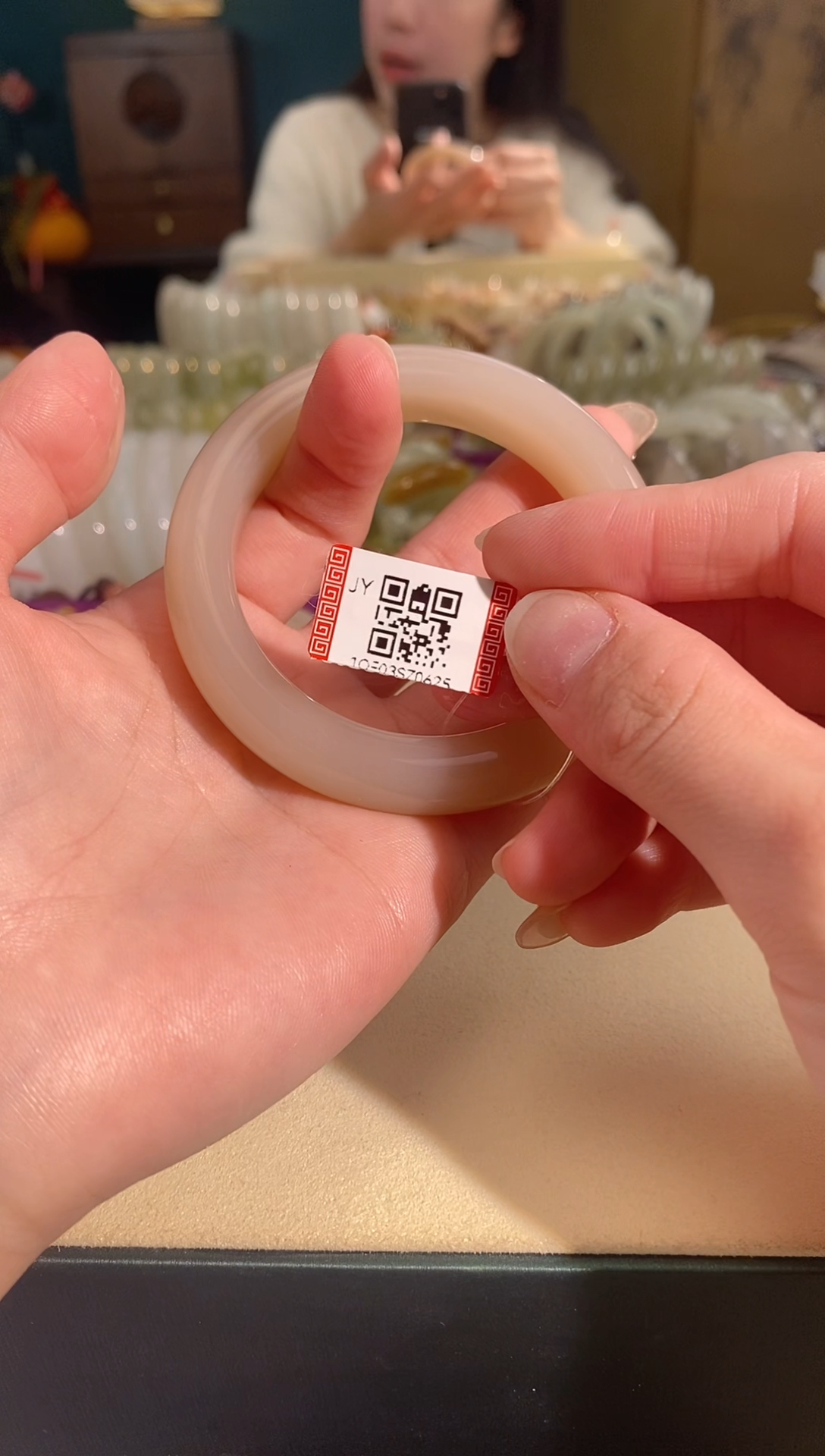 【闪购商品】和田玉手镯未镶嵌手镯55圈口