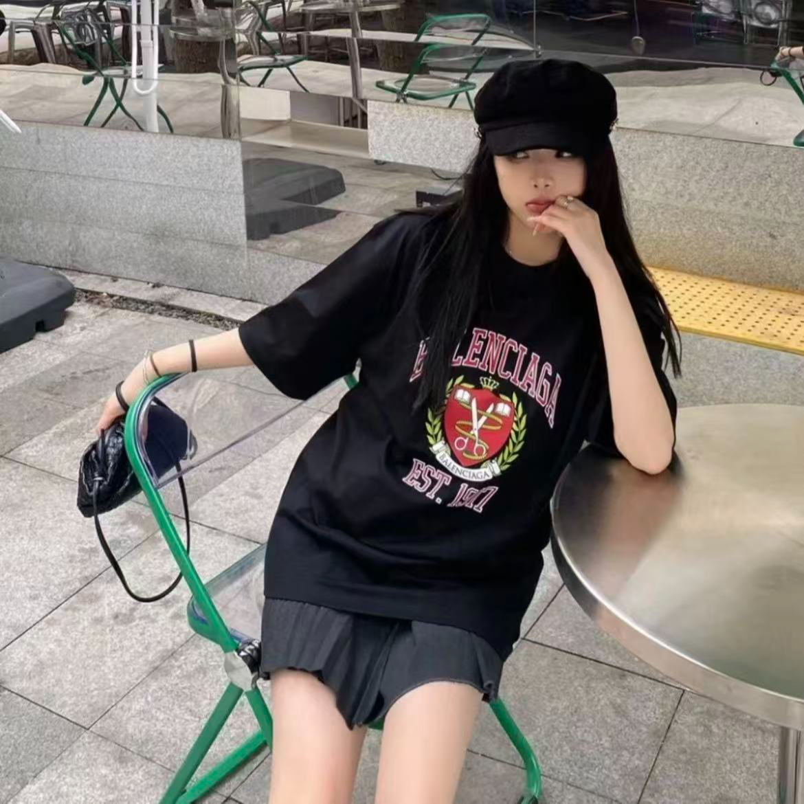 99新 Balenciaga/巴黎世家 双双臻选/bb20144/巴黎世家短袖