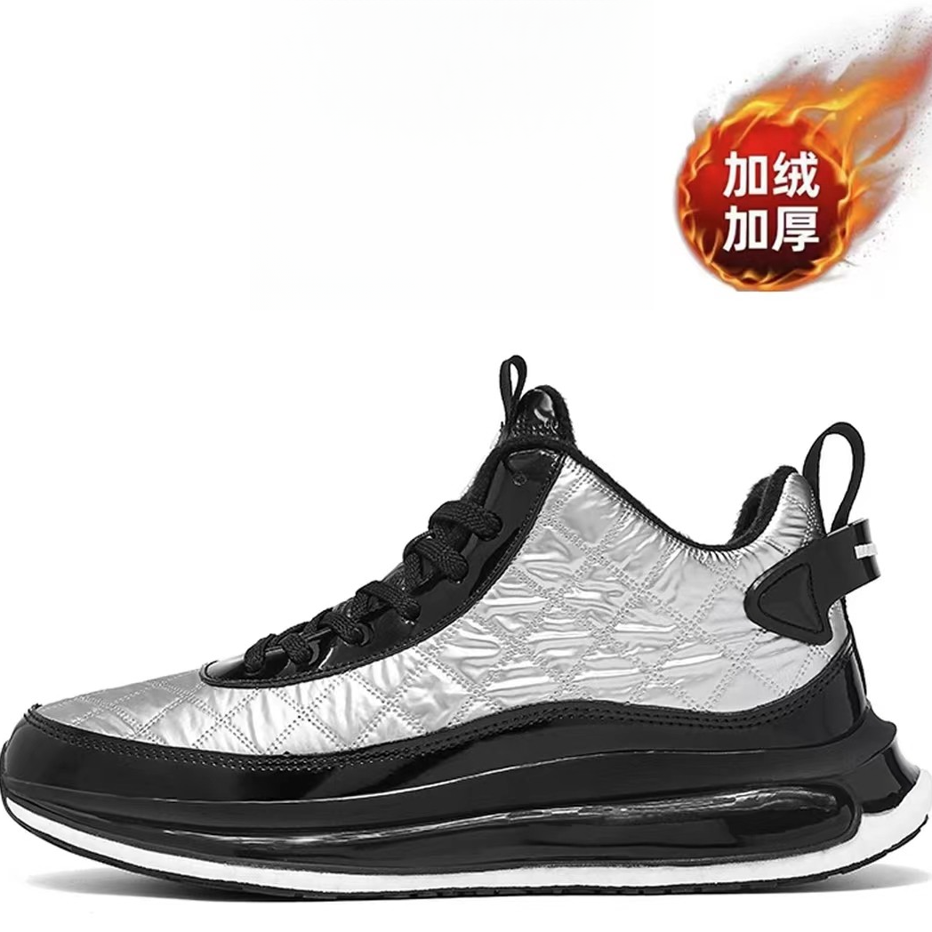 冬季加绒气垫软底减震轻便休闲跑鞋1122【】