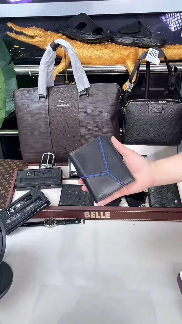 牛皮（革）韩爵绅士包包皮具497
