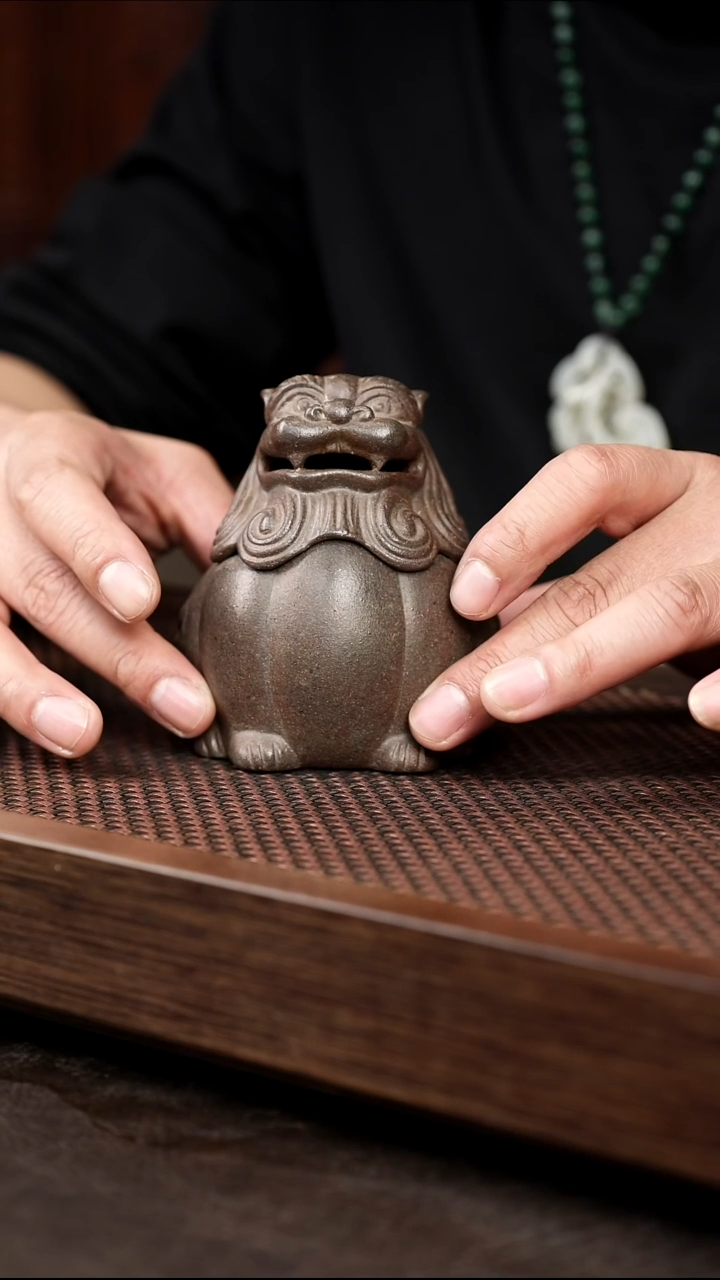 茶壶紫砂6-1狮子香炉