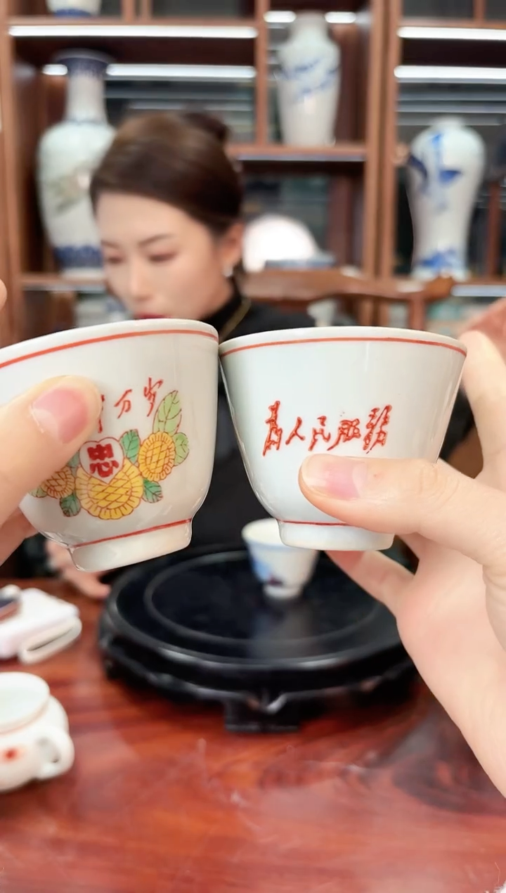 A44景德镇白瓷服务杯两只