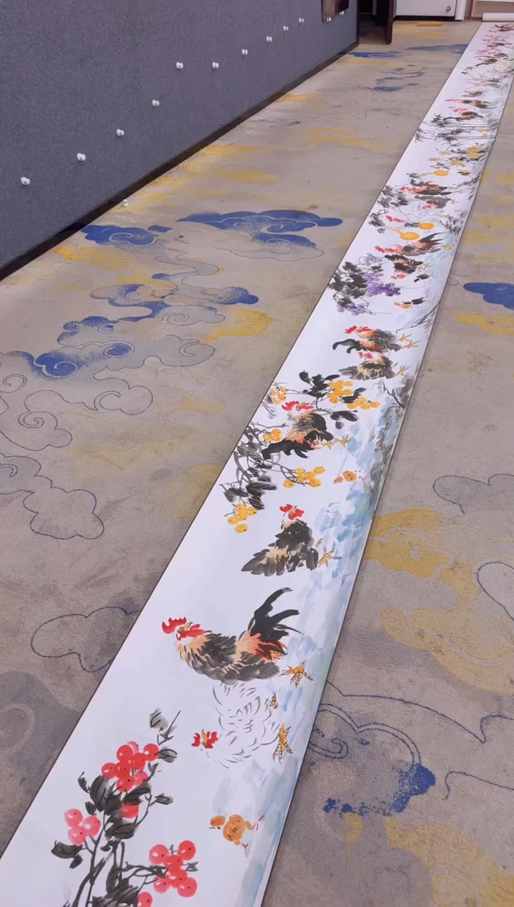 【闪购商品】国画1.25展馆-颜新辉十米长卷-盛世吉祥