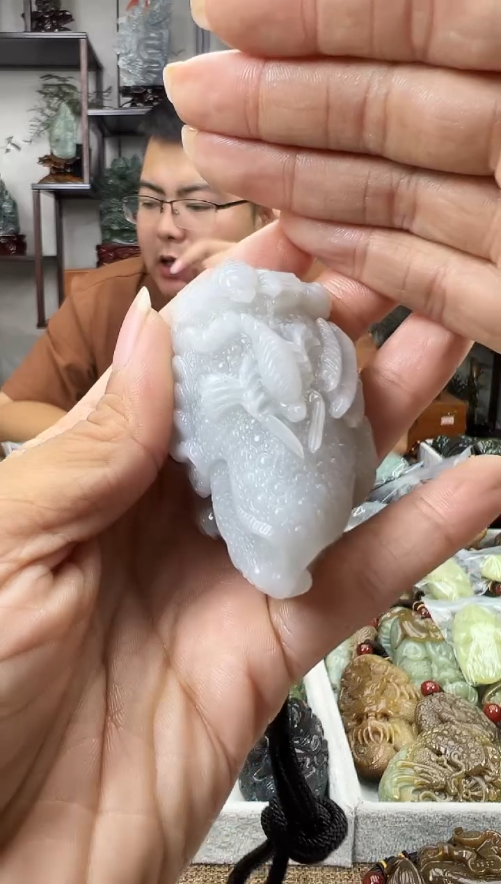和田玉未镶嵌把件1