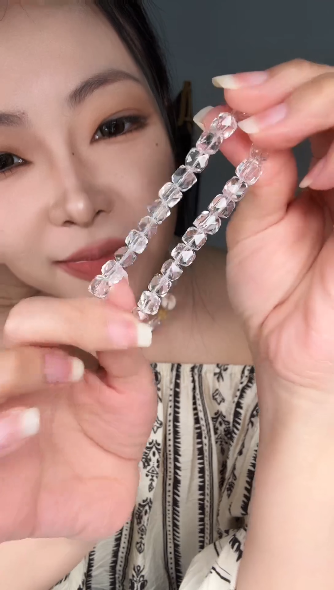 未镶嵌手链水晶白水晶手串