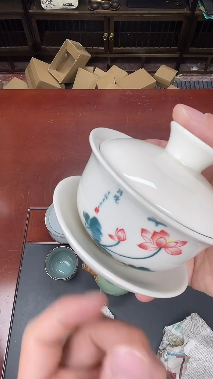  陶瓷茶具临时链接瓷盖碗