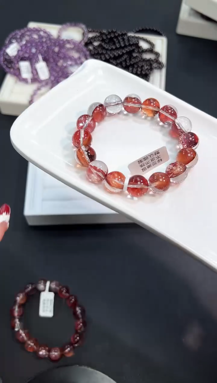 【闪购商品】水晶手串未镶嵌67a多样性发其一/1条13mm默认微瑕