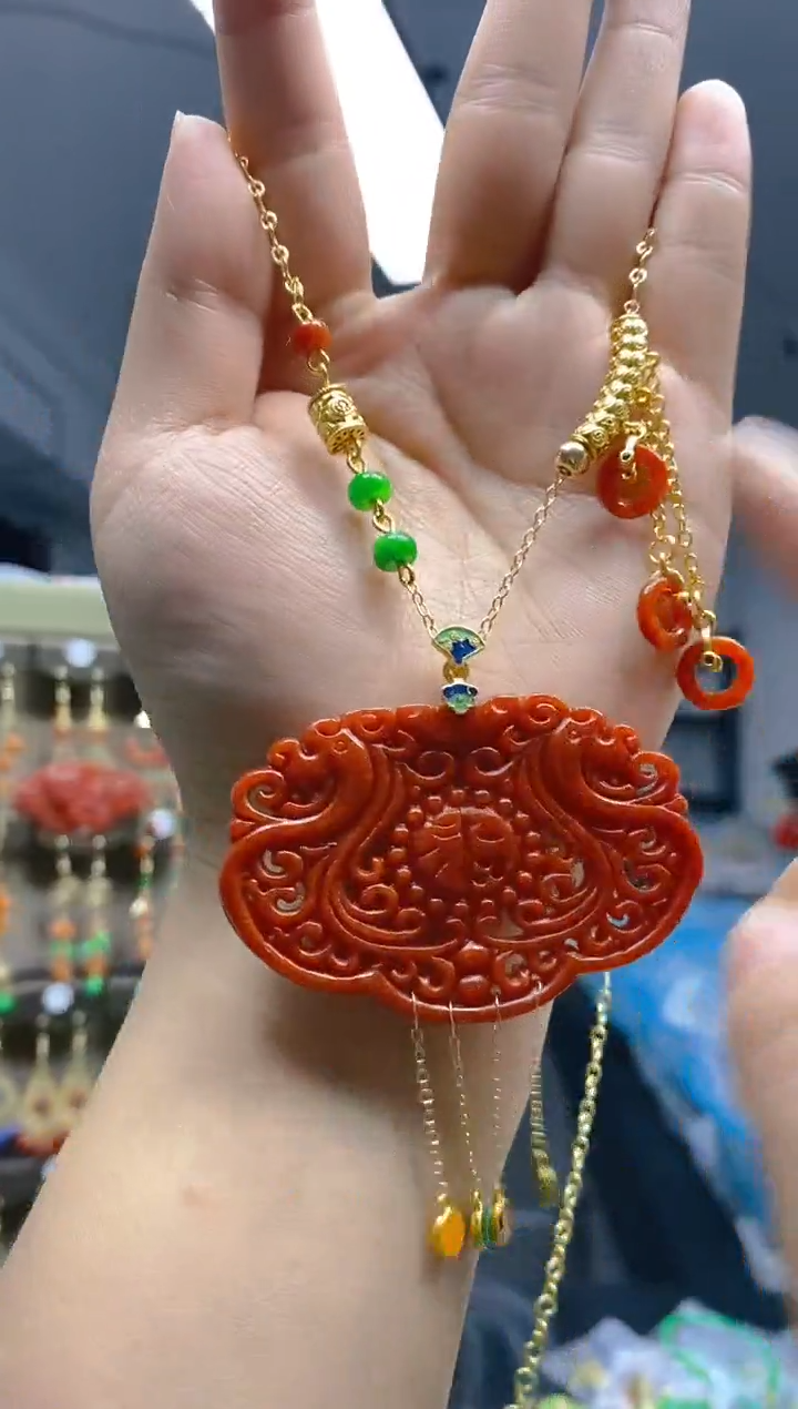 【闪购商品】翡翠耳饰合金0106翡翠锁骨链