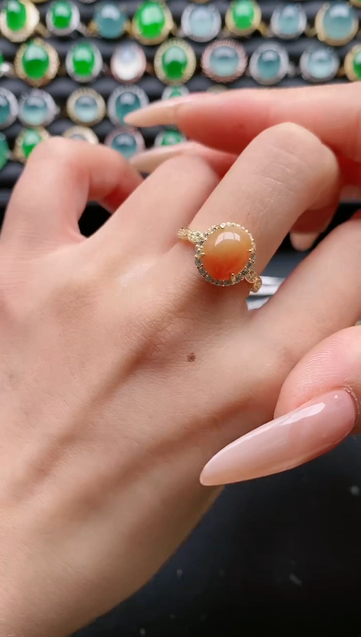 【闪购商品】翡翠戒指银S925镶嵌111111