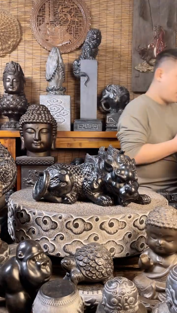 【闪购商品】40貔貅天然青石雕刻