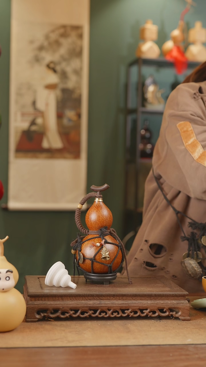 【闪购商品】308号精品天然大漆工艺防渗内胆酒葫芦~