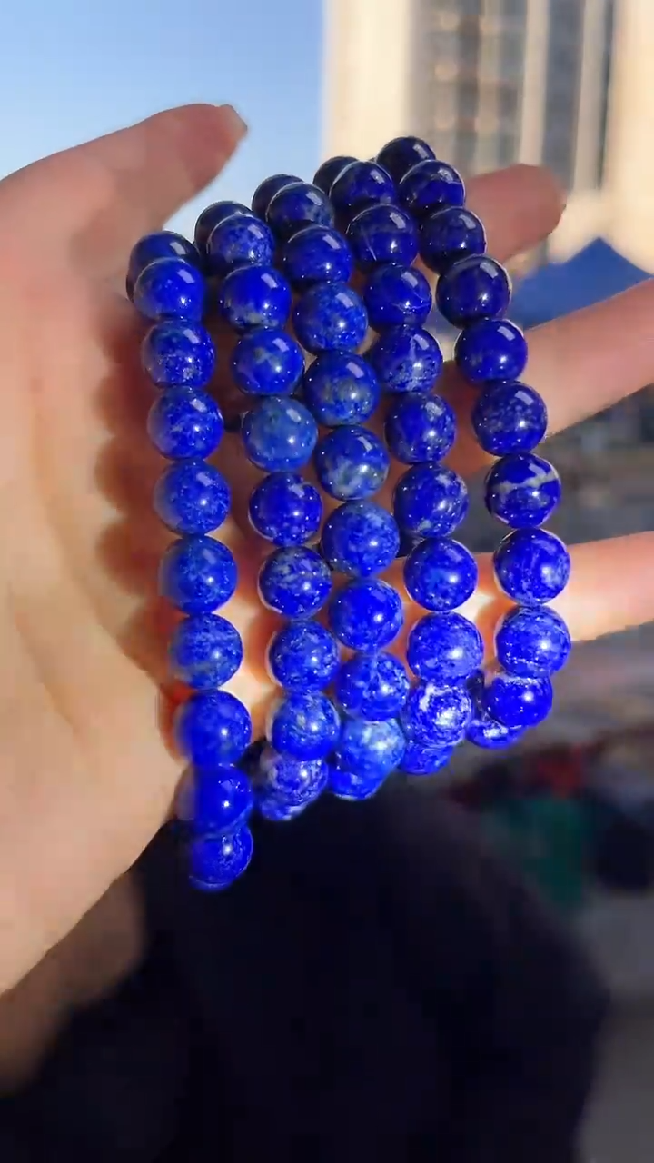 未镶嵌青金石手链天然手串多样性发一9mm