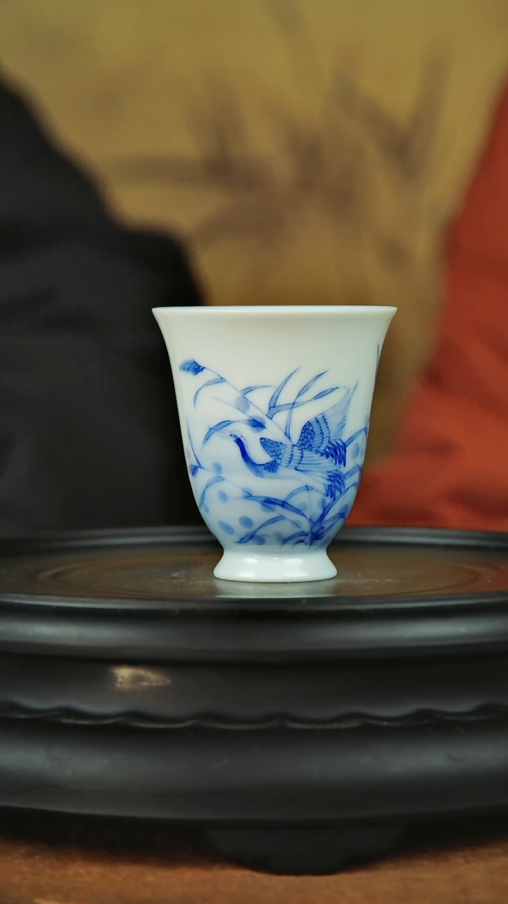 【闪购商品】杯子青堂造物青花花鸟